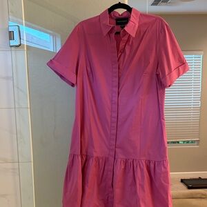 Donna Morgan Hot Pink Shirt Dress